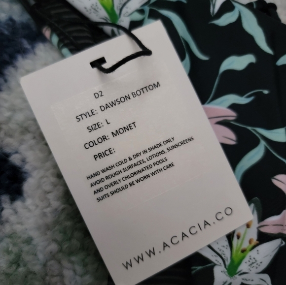 Acacia Dawson Bikini Bottom in Monet size L NWT - Picture 5 of 6